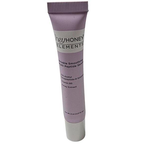 Hey Honey Elements Wrinkle Smoothing Multi Peptide Serum Vitamin B5 0.27 Fl Oz - Picture 1 of 4